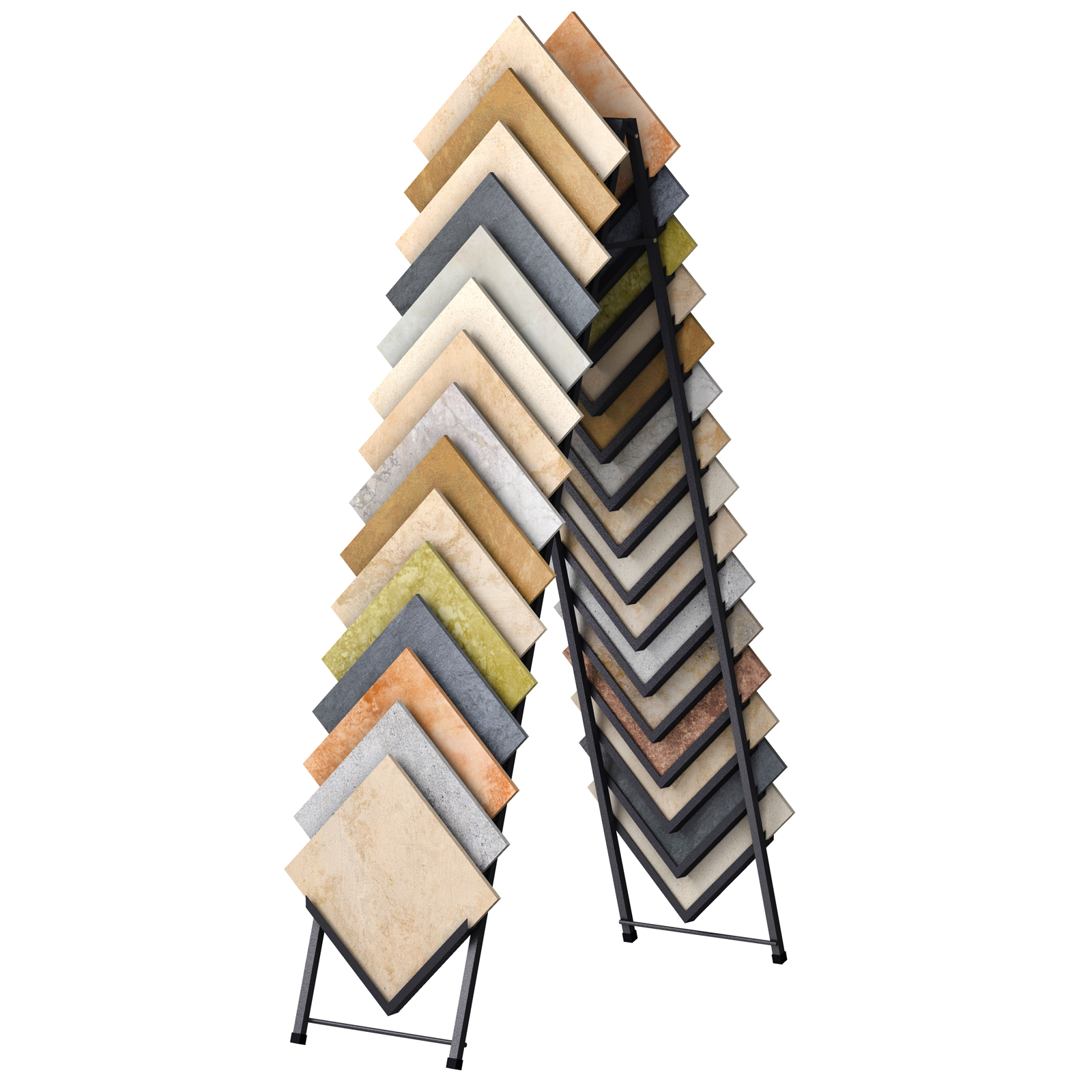 A30 Easel A-Frame Two Sided Ceramic Tile Stone Marble Showroom Displays McColl Display