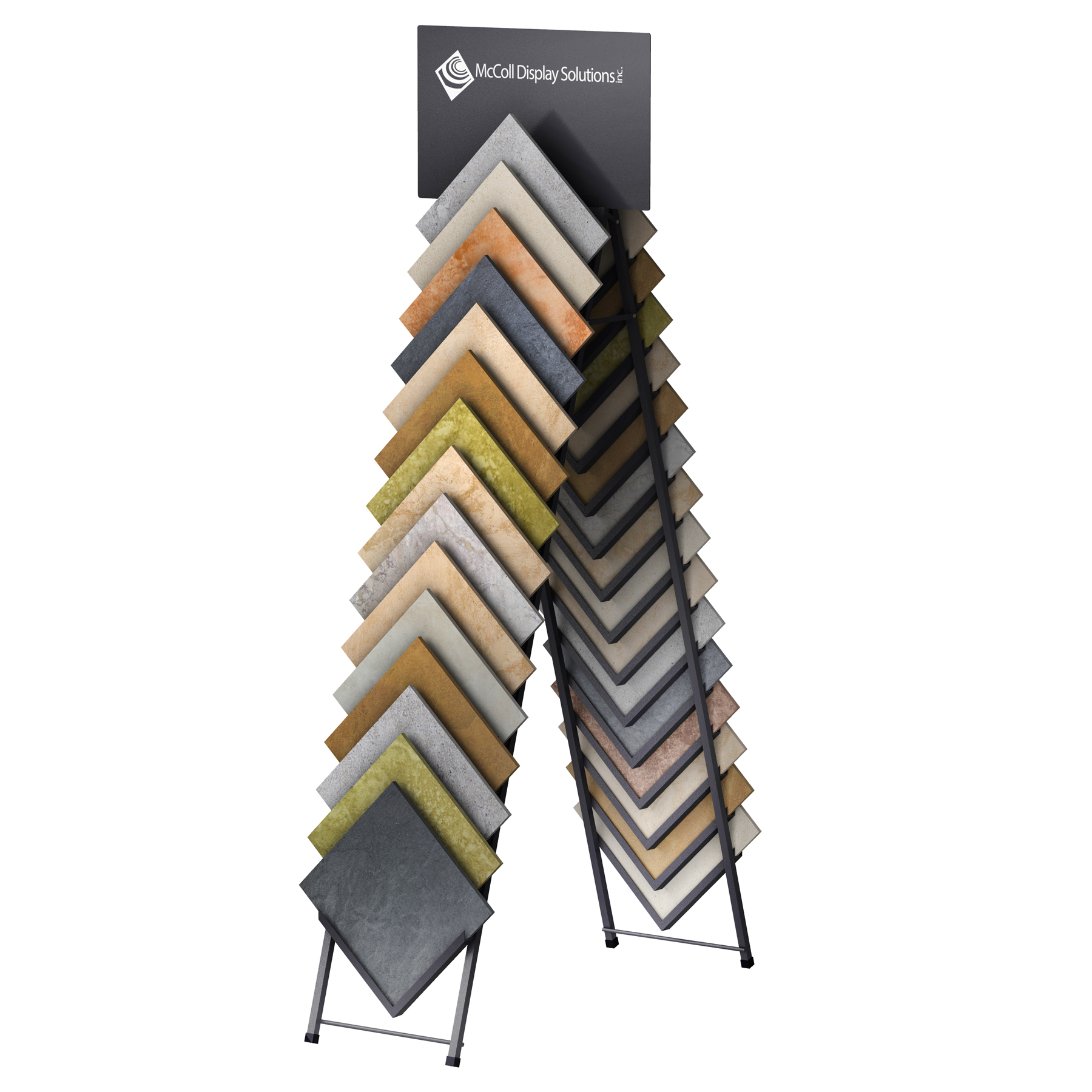 A30 Two-Sided Ceramic Tile Display Easy to Assemble