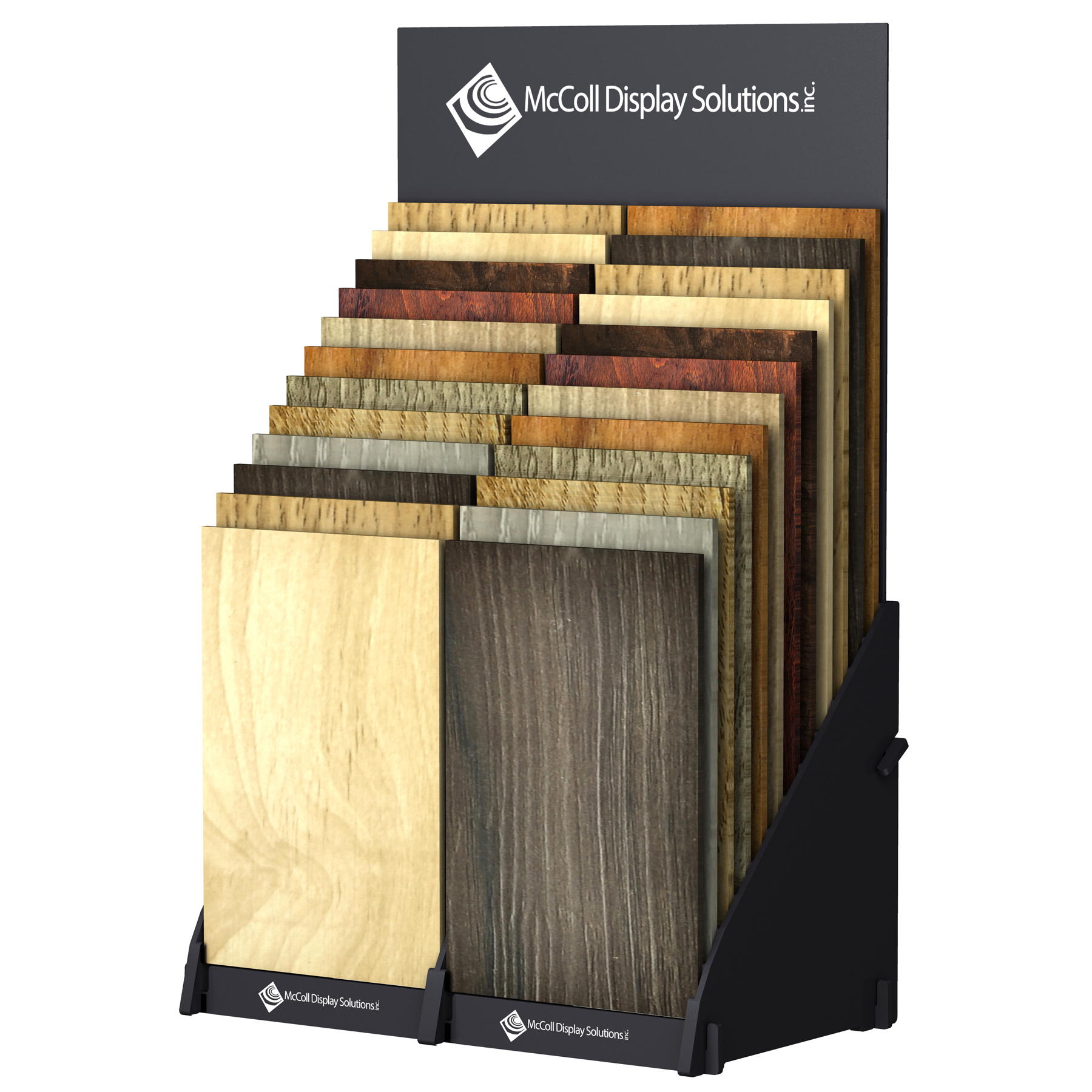 CD03 Slip-Fit Display System can be Customized for your Size Hardwood or Laminate Samples