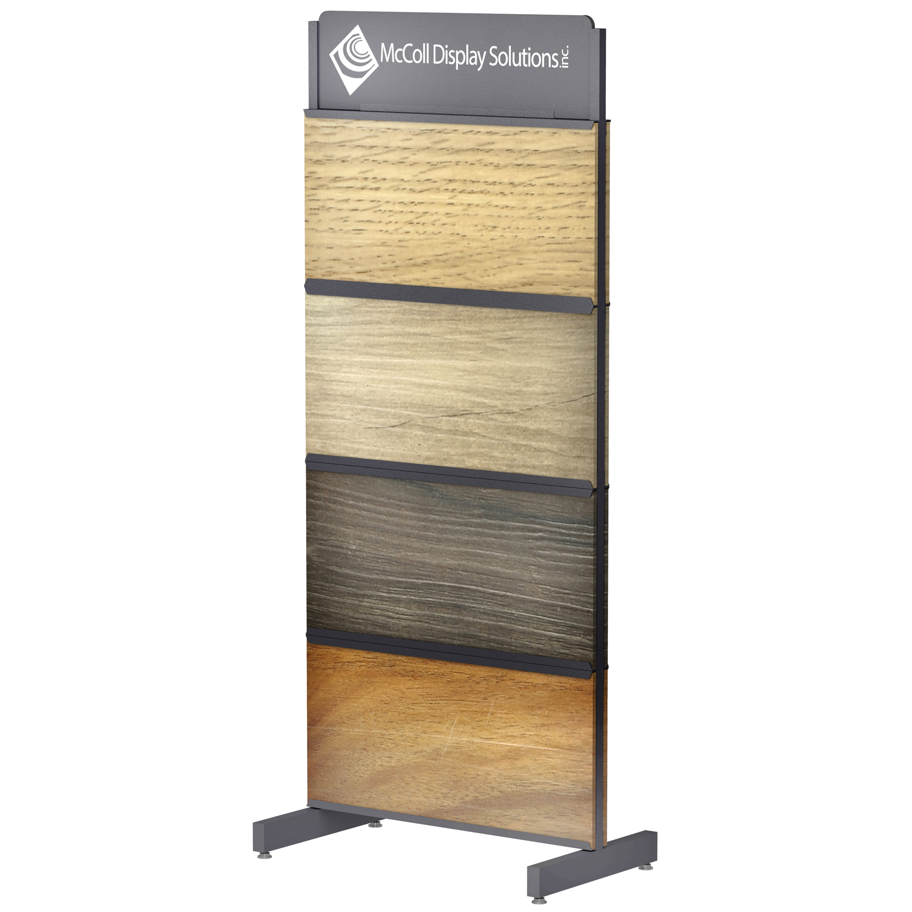 CD14 Tower Sample Wood Laminate Plank Shelf System Showroom Displays McColl Display