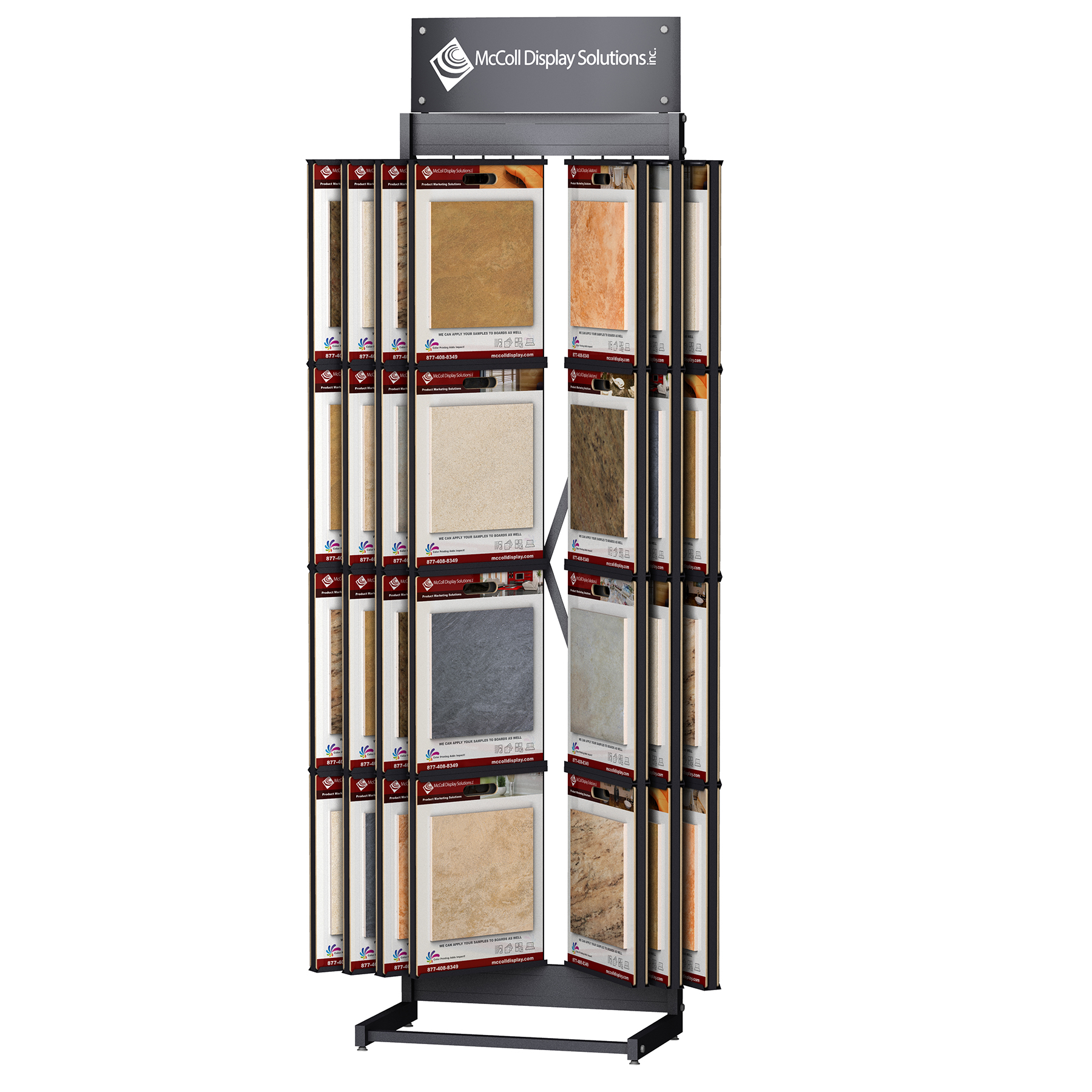 CD42 Customized Size Wing Rack Channel System for Custom Sized Sample Boards