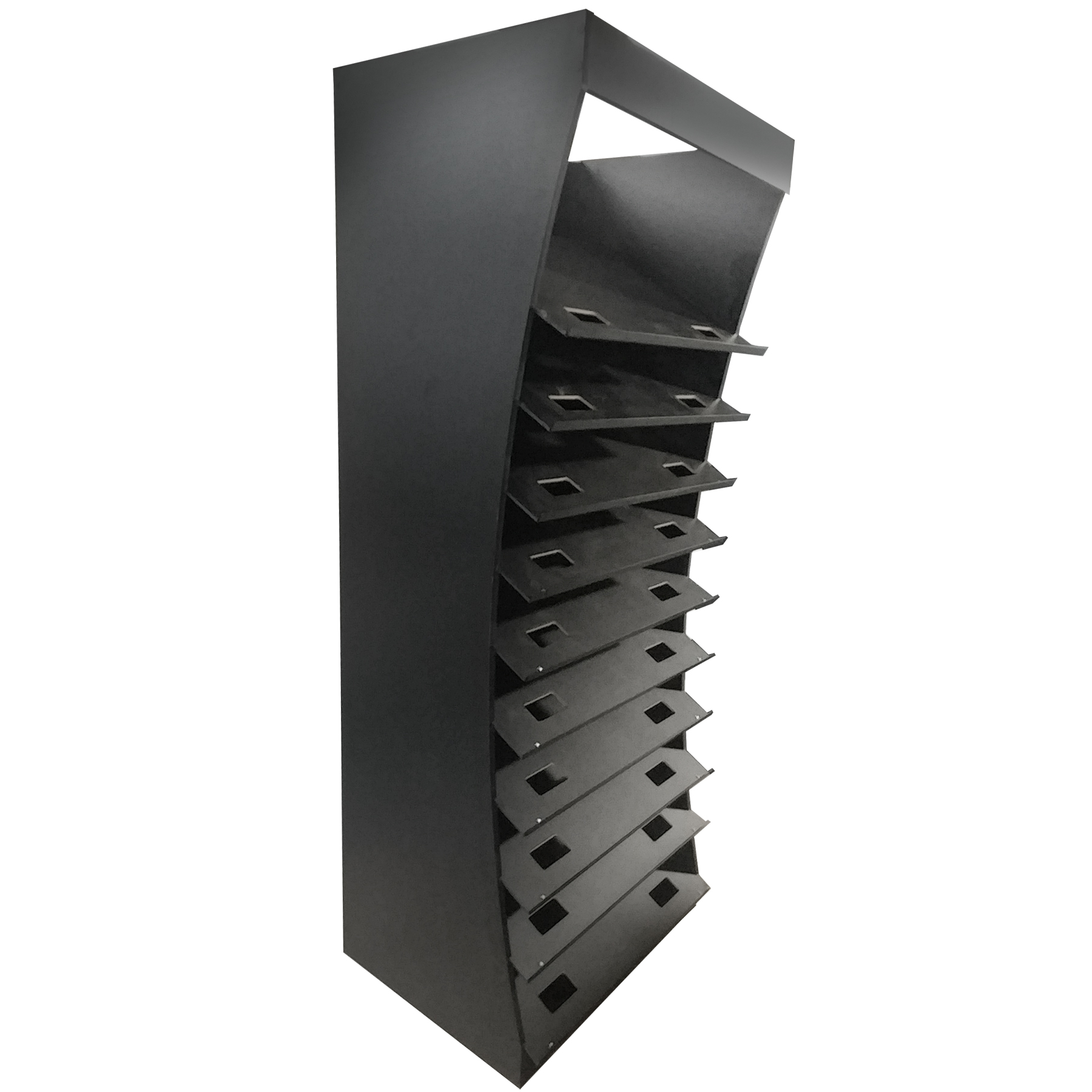 Solid Wood Custom-Made CD49 Rack Shelf System Sample Tower for Showcase Samples for Housing Development Welcome Center