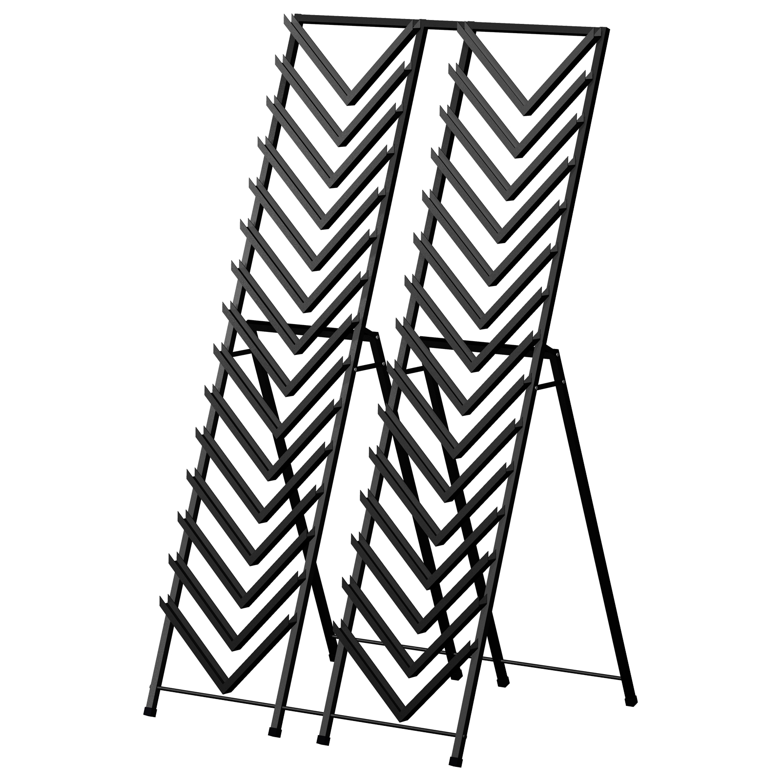 D30 Easel A-Frame Tower Sturdy Steel Double Front Load Ceramic Tile Stone Marble Channel System Showroom Display